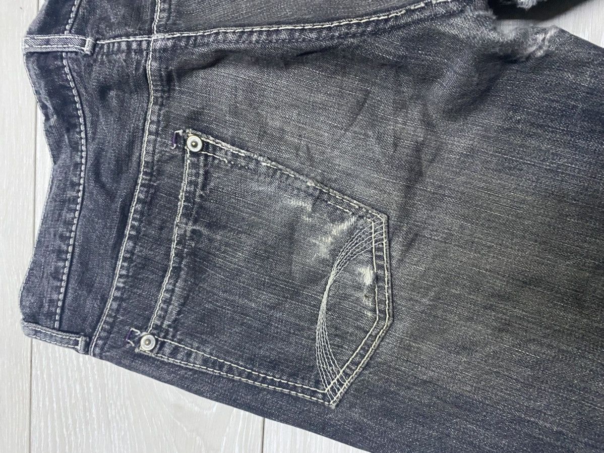 If Six Was Nine Vintage Japanese Brand On Board Patches Bootcut Flare Jeans Size US 34 / EU 50 - 9 Thumbnail
