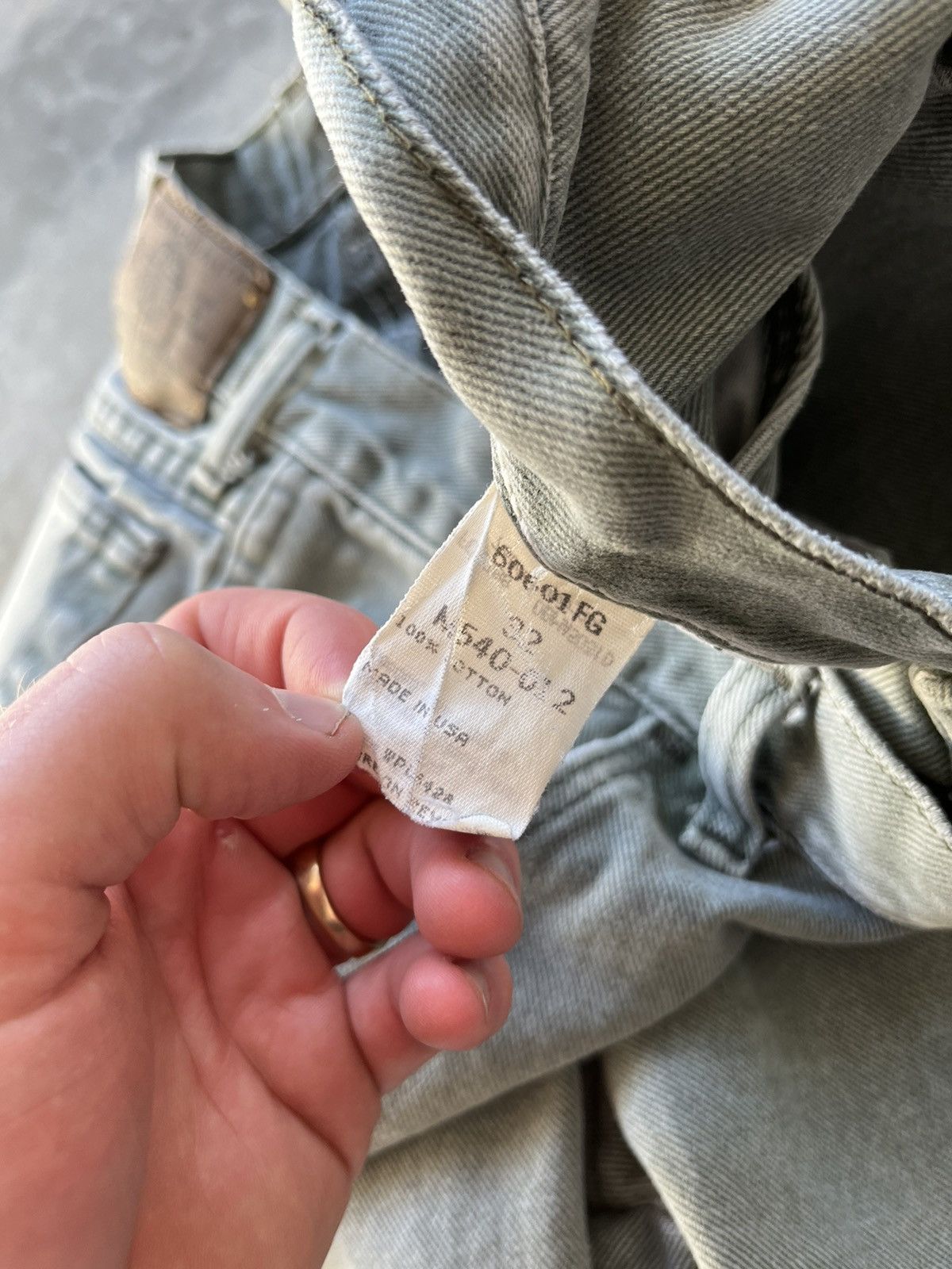 Vintage × Wrangler Vintage 90’s Wrangler Sage Green Denim Shorts Size US 30 / EU 46 - 3 Thumbnail