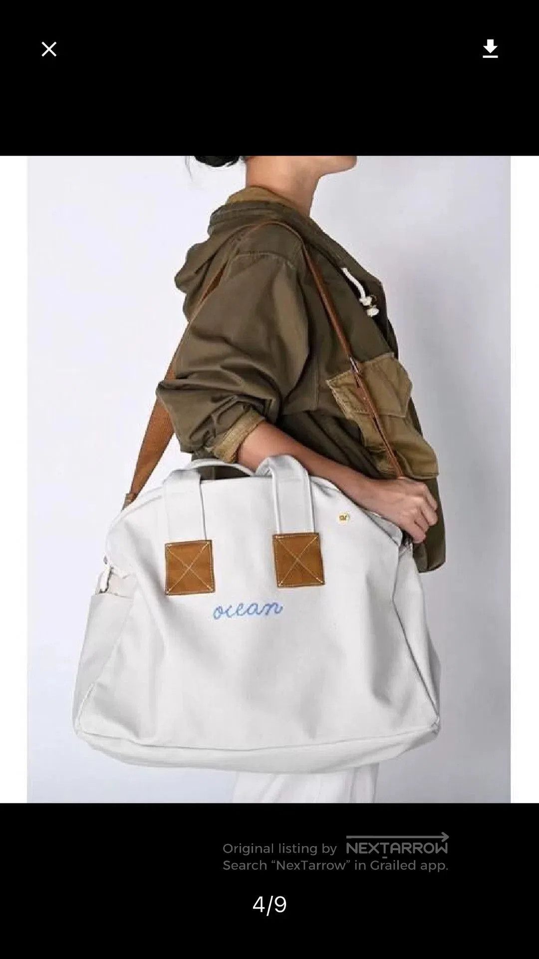 45rpm 45R Canvas Boston Tote Bag. Size ONE SIZE - 2 Thumbnail