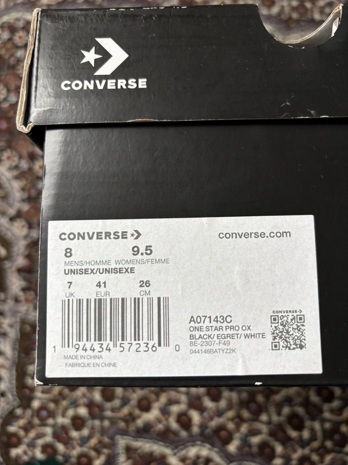 Awake NY × Converse Awake NY × Converse (Black Fuzzy) Size US 8.5 / EU 41-42 - 5 Thumbnail