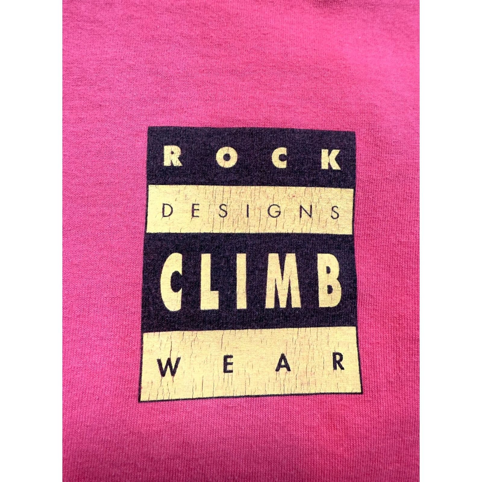 Vintage Rock design climb wear Stone Age Man Screem Stars Pink shirt mens size L Size US L / EU 52-54 / 3 - 4 Thumbnail