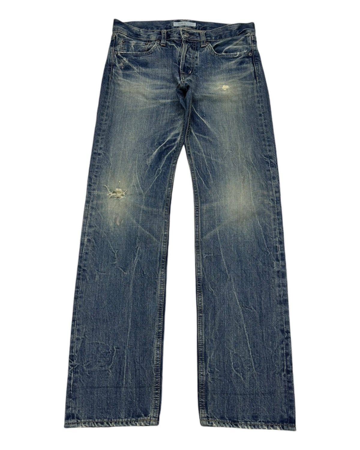 Hysteric Glamour 🇯🇵DMG DOMINGO BY SPELLBOUND DISTRESSED DENIM JEANS Size US 31 - 1 Thumbnail