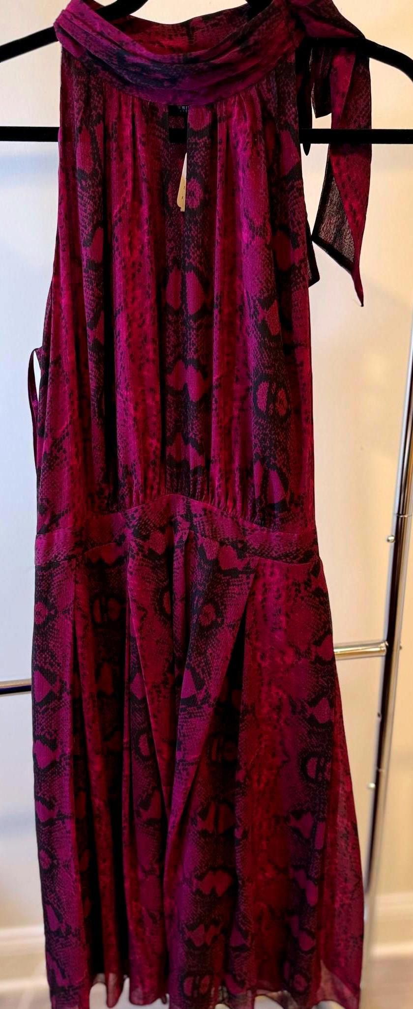 Designer Elegant Snakeskin Print Maxi Dress Size XXL / US 16-18 / IT 52-54 - 1 Thumbnail