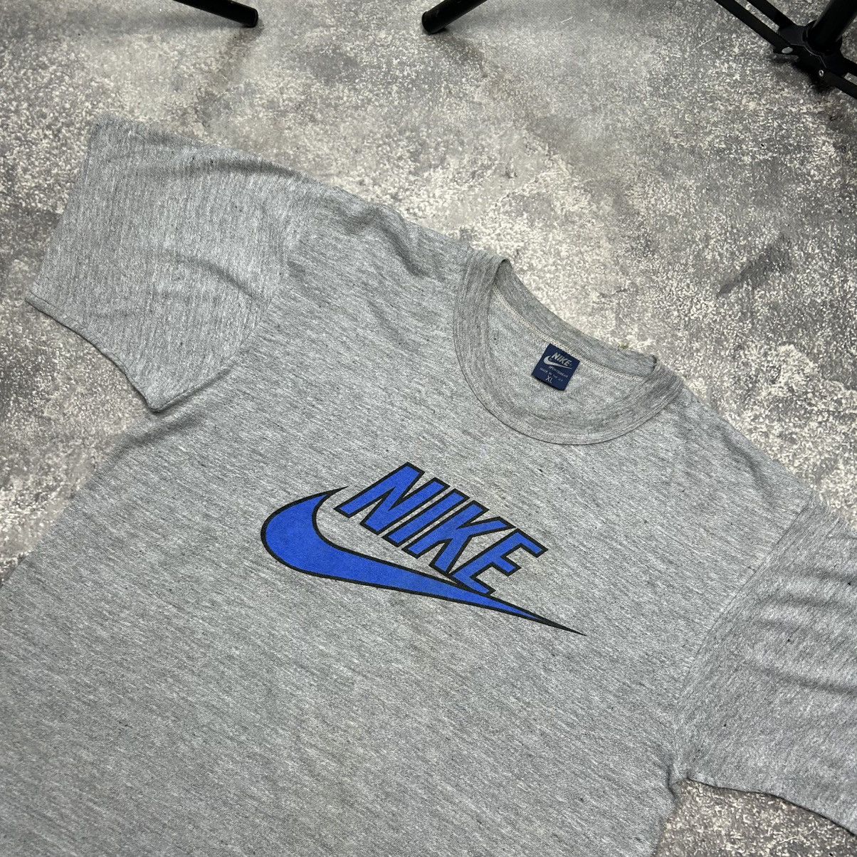 Nike Vintage Nike Big Logo 1980’s Made In U.K. Streetwear tee Size US XL / EU 56 / 4 - 2 Thumbnail