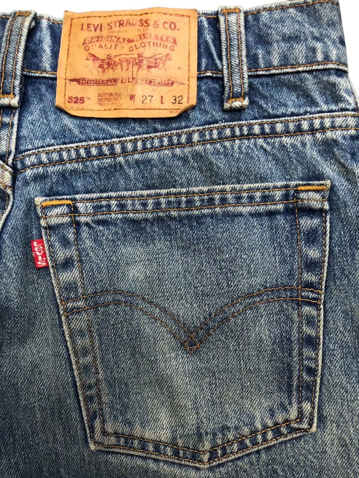 Levi's Vintage Levi's 525 Button Fly Metro Fit Jeans Size US 28 / EU 44 - 12 Thumbnail