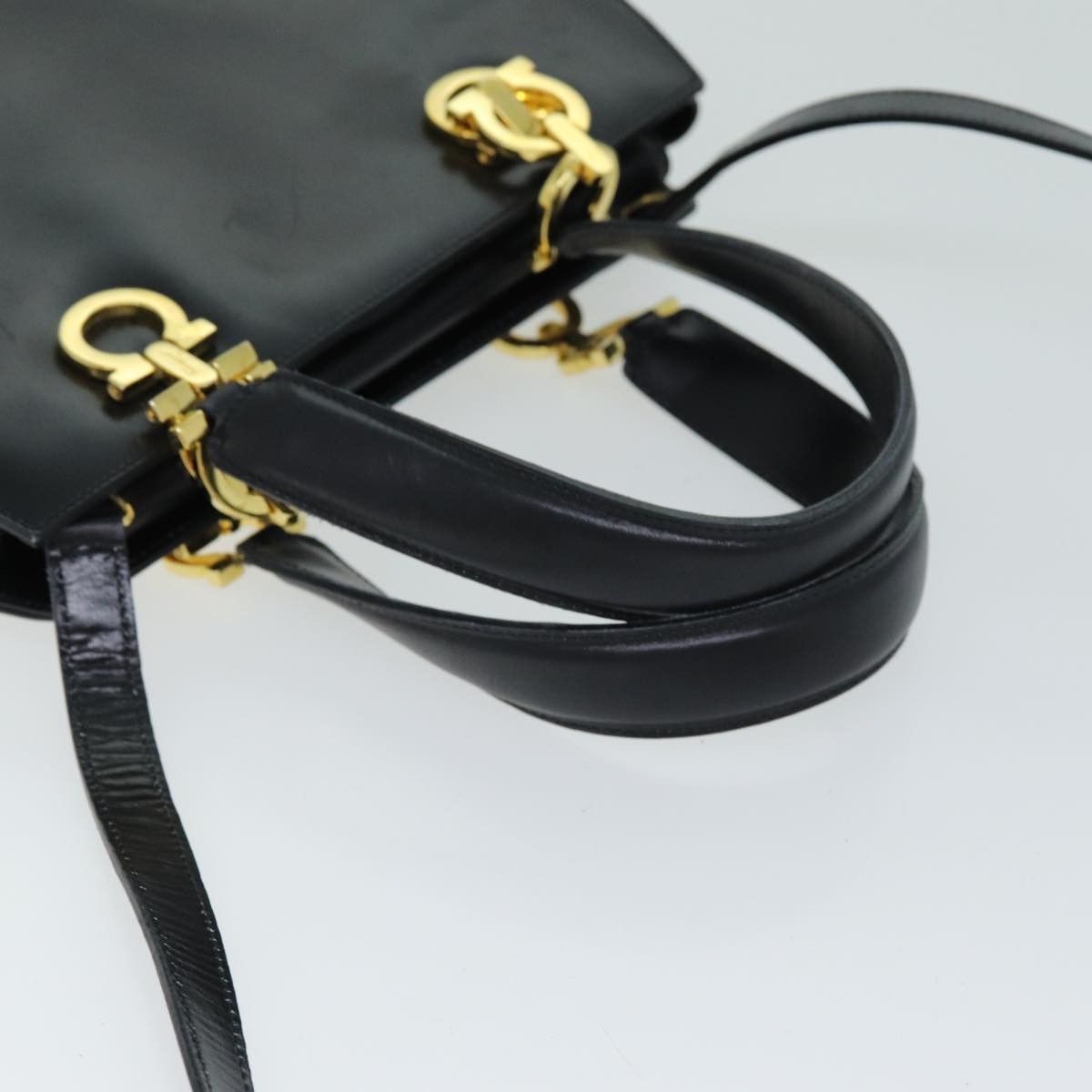 Salvatore Ferragamo Salvatore Ferragamo Hand Bag Leather Black Size ONE SIZE - 7 Thumbnail