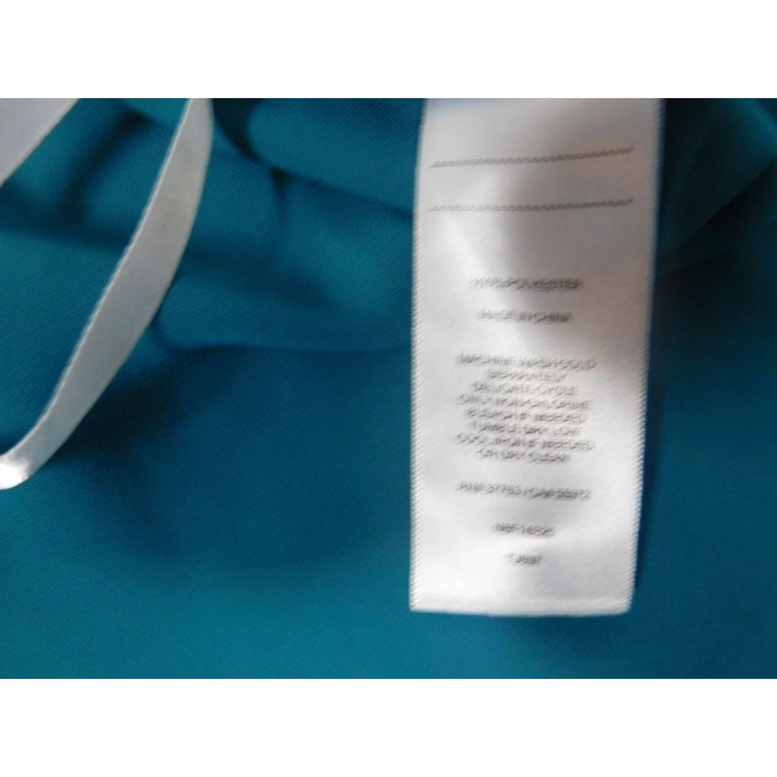 Laundry by Shelli Segal Laundry By Shelli Segal Womens Blouse M Blue Crew Neck Pullover Silk Polyester Sleeveless Short Ruffle Casual 90s? Size M / US 6-8 / IT 42-44 - 6 Thumbnail