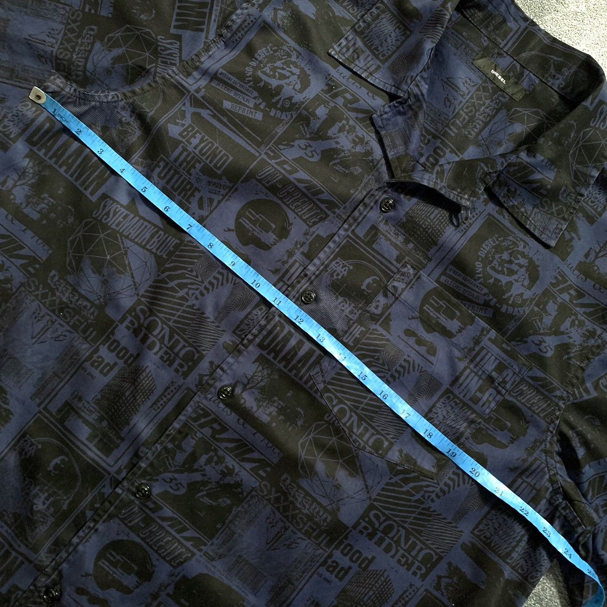 Diesel × Diesel Black Gold 🔥RARE🔥Diesel All over print Shirt Size US L / EU 52-54 / 3 - 10 Thumbnail