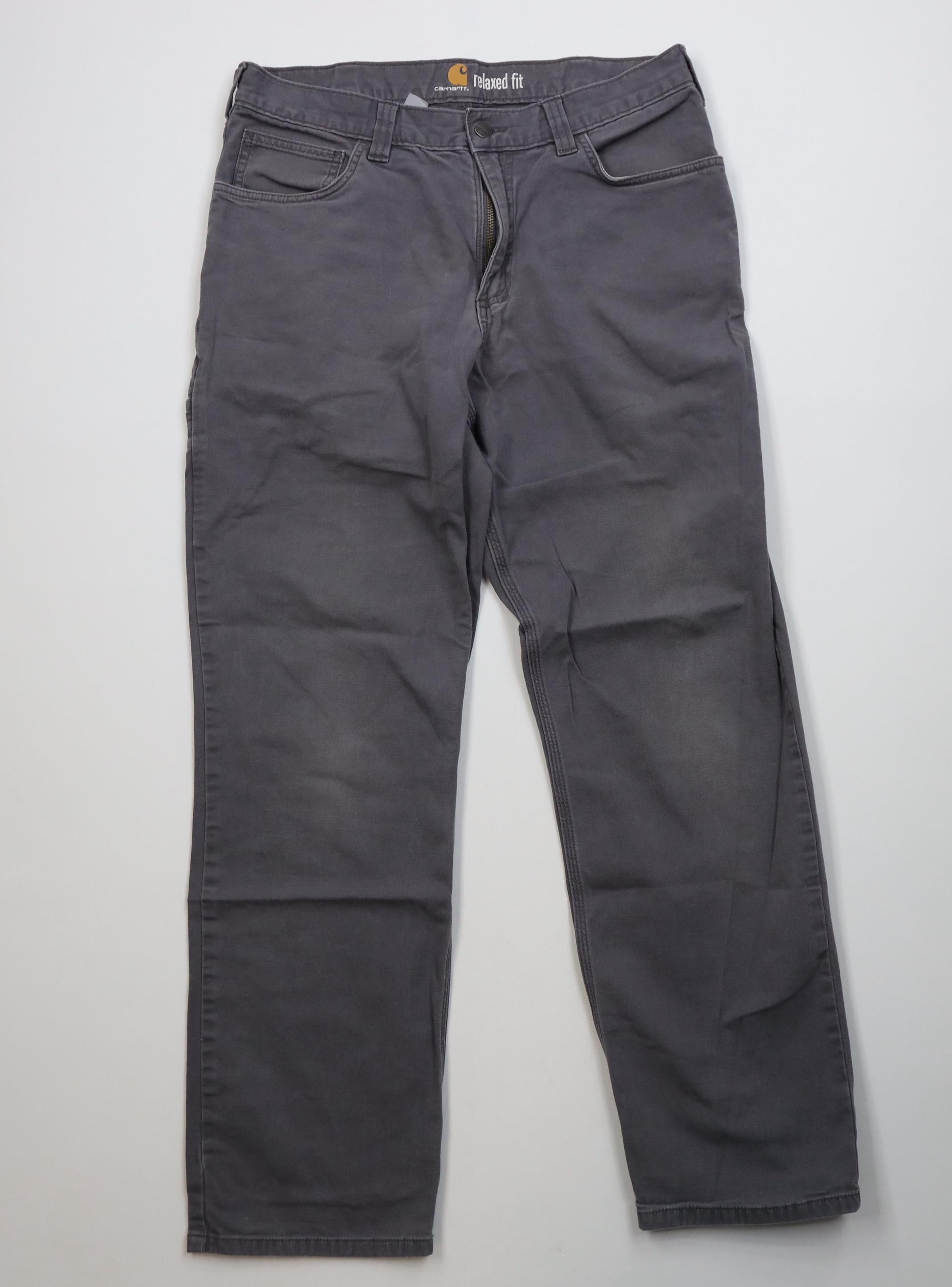 Carhartt Vintage Y2K Carhartt Relaxed Fit Stretch Canvas Pants Gray Size US 33 - 1 Thumbnail