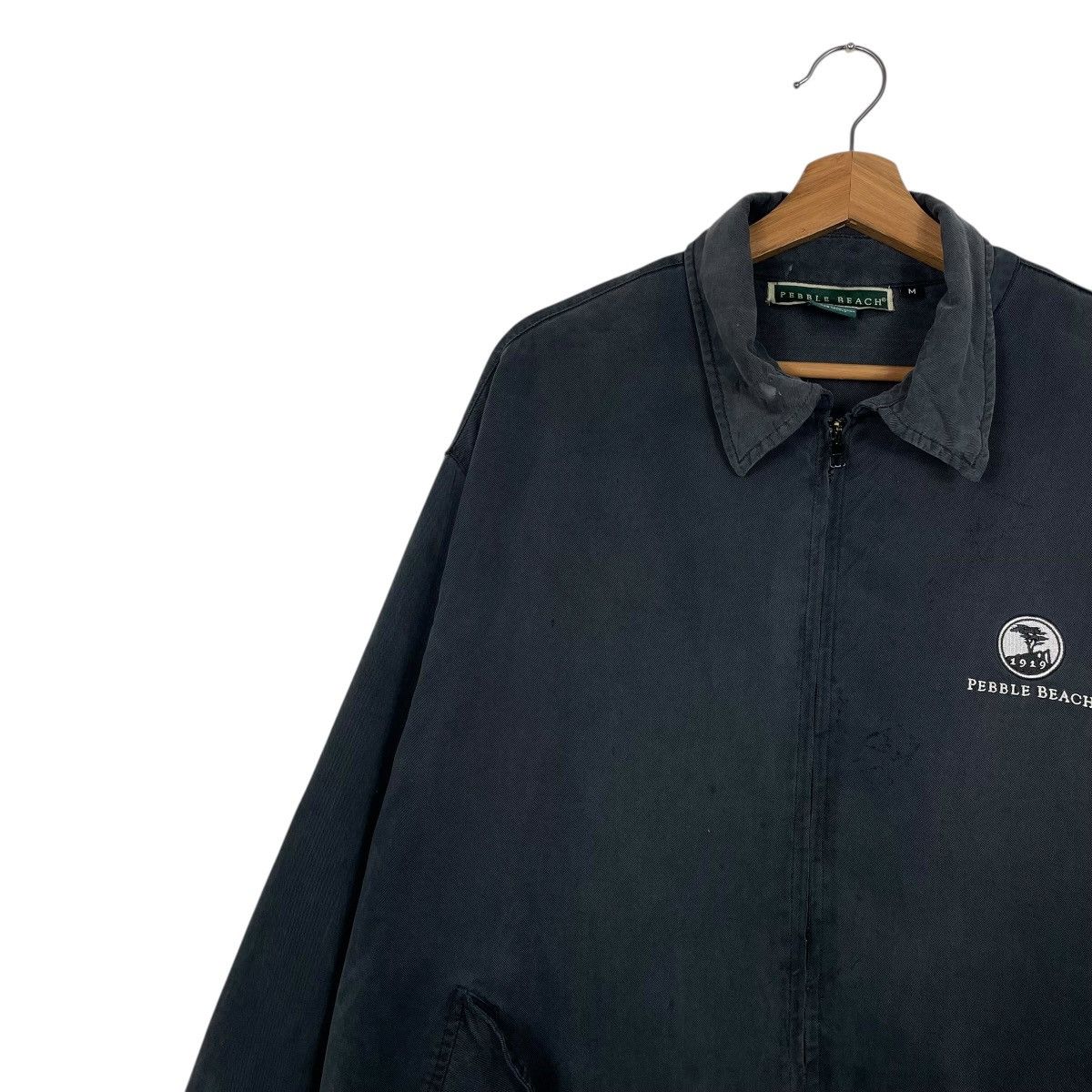 Japanese Brand Pebble Beach Black Bomber Jacket Size US M / EU 48-50 / 2 - 6 Thumbnail