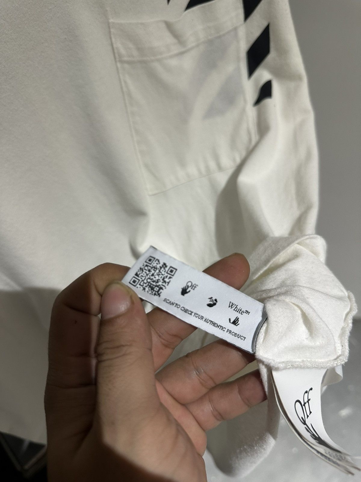 Off-White LASTDROP❗️off white "JERSEY" pocket tee Size US L / EU 52-54 / 3 - 10 Thumbnail