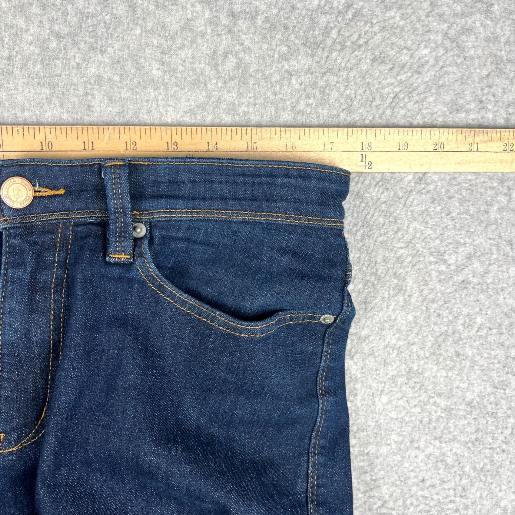 DUER DUER L2X Slim Fit Jeans Stretch Performance Denim 33x30 Mens Blue Pants Size US 33 - 6 Thumbnail