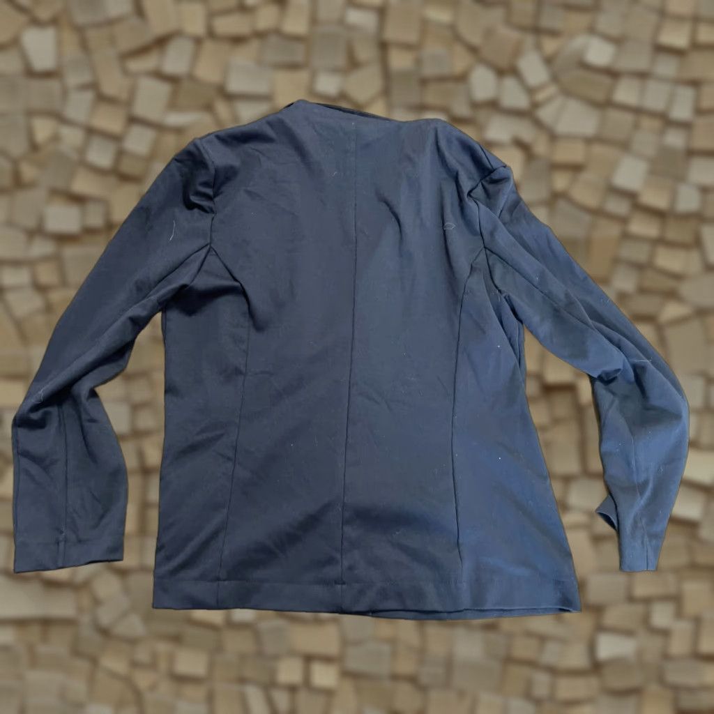 Vintage Serra Jacket Women L Black Open Blazer Long Sleeve Blazer Casual Business Basic Jacket Size L / US 10 / IT 46 - 1 Thumbnail