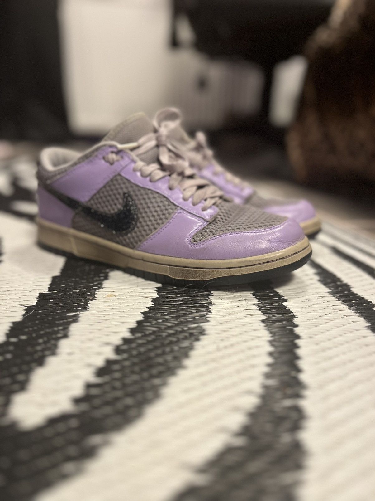 Nike Nike Dunk Low Vintage Lilac Purple Grey Rare Reflective Size US 7 / EU 40 - 2 Thumbnail