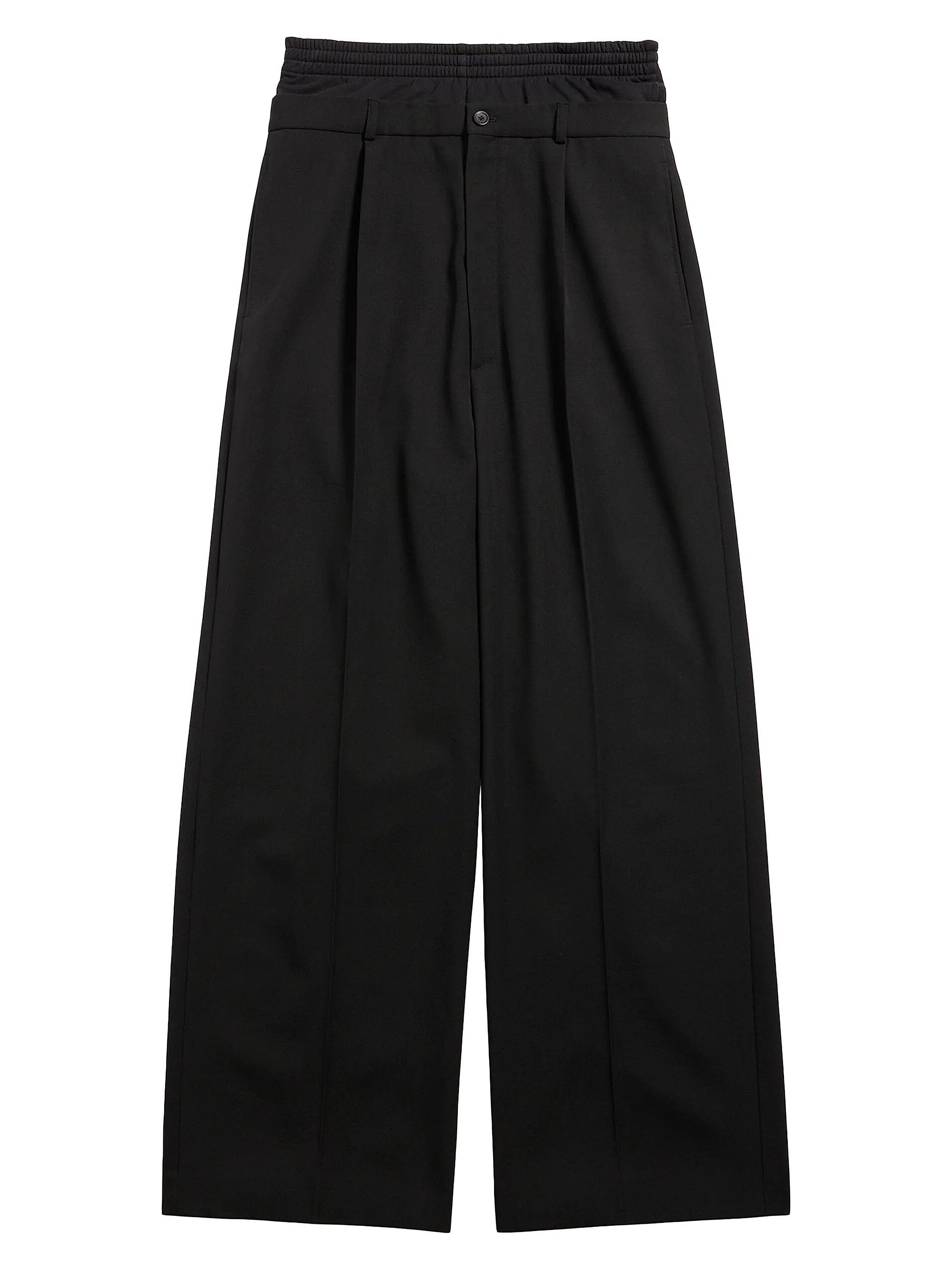 Balenciaga o1tr1nto1125 Hybrid Tailoring Pants in Black Size US 30 / EU 46 - 1 Thumbnail