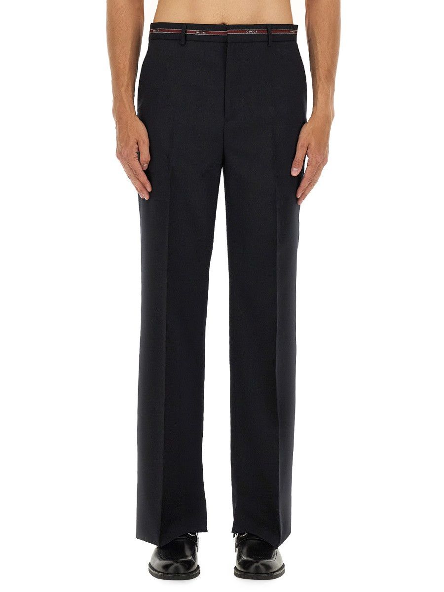 Gucci GUCCI WOOL PANTS - BLUE (IT 48) Size US 32 / EU 48 - 1 Thumbnail