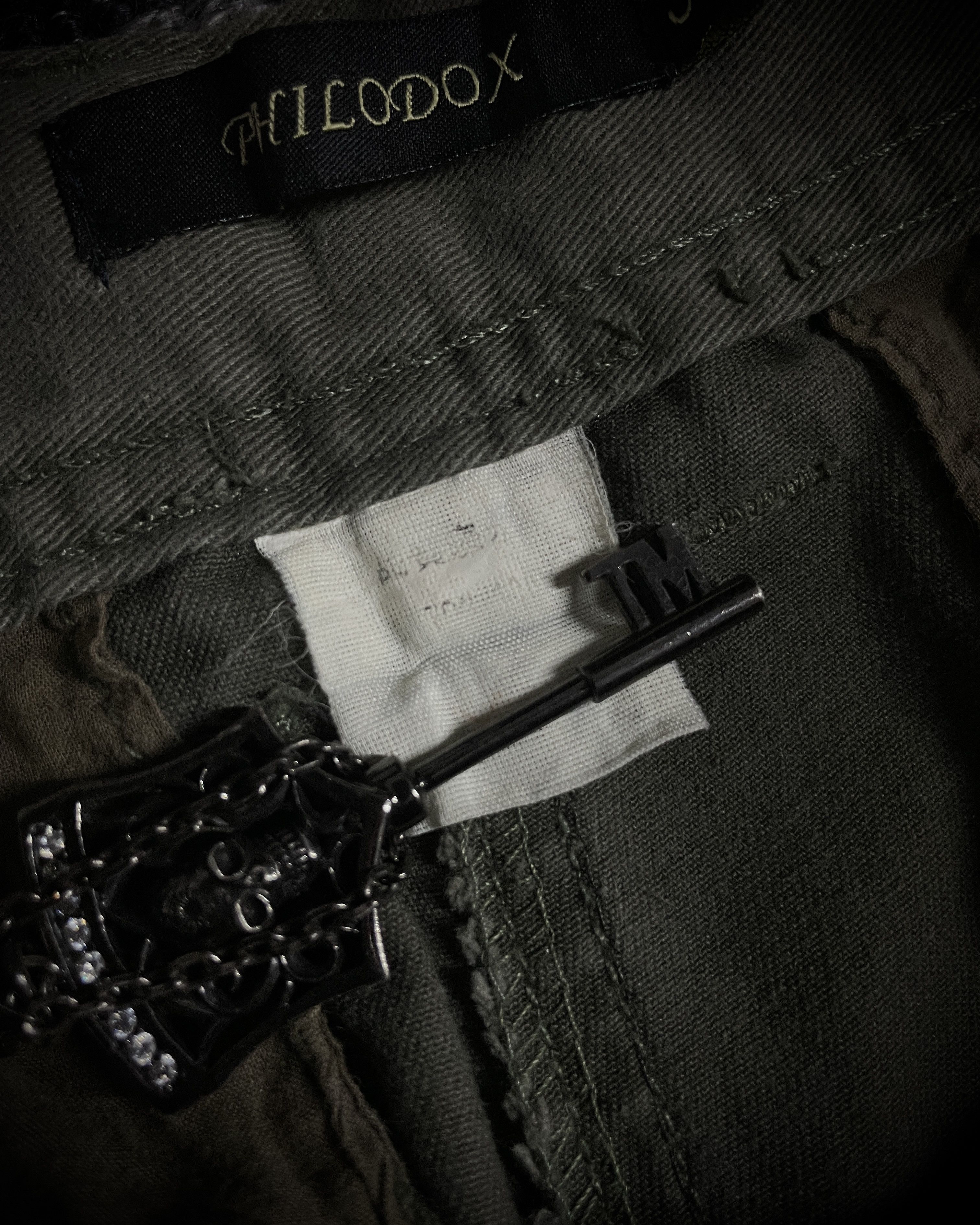 Japanese Brand Philodox Tactical Distressed Boot Cut Pants Size US 29 - 11 Thumbnail