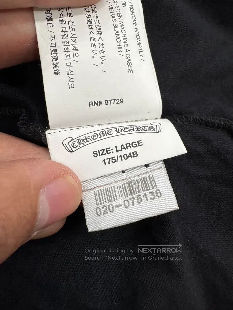 Chrome Hearts CHROME HEARTS Size L Sword, flag, three crosses, scrolls, s Size US L / EU 52-54 / 3 - 9 Thumbnail