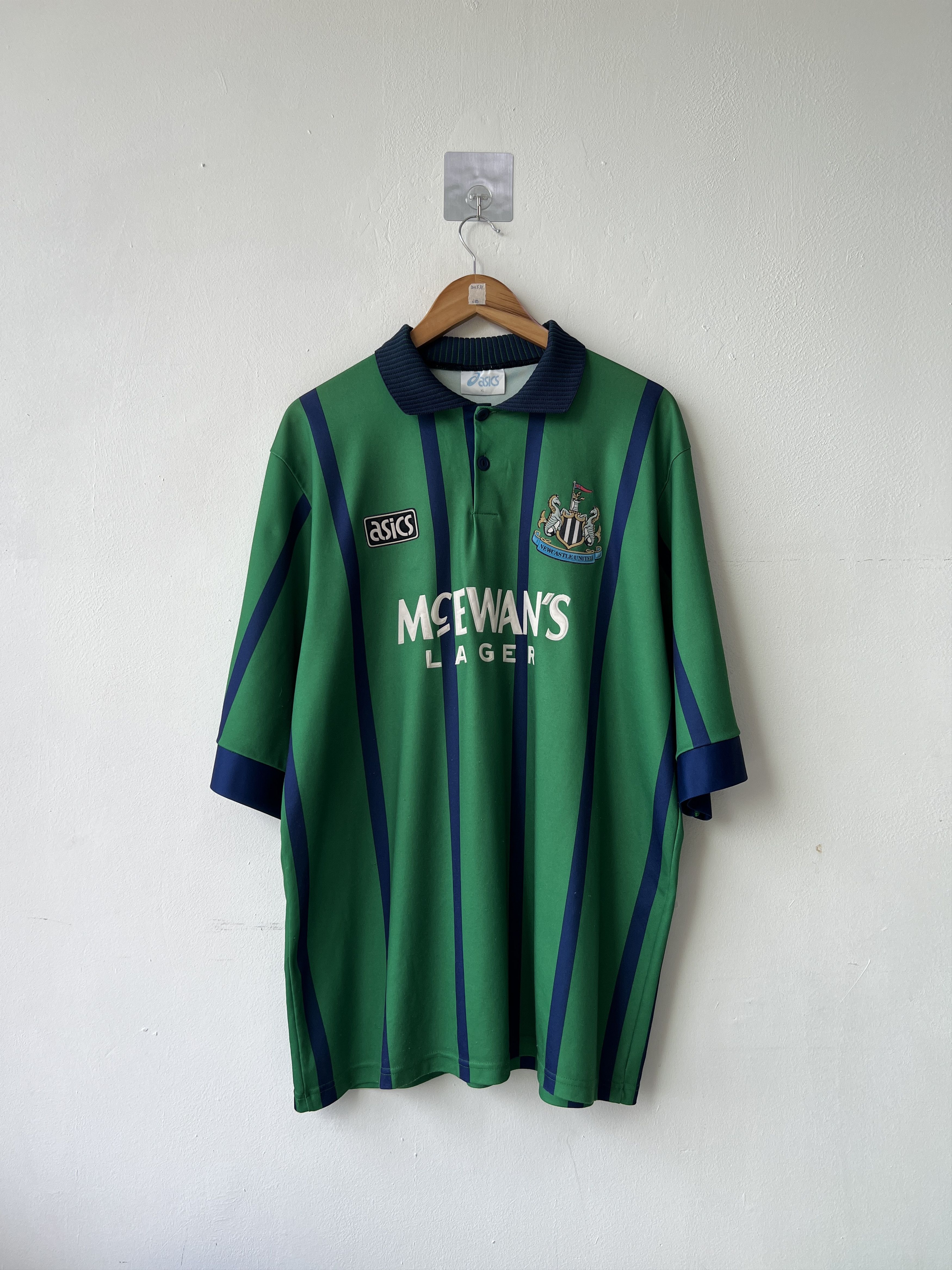 Asics (XL) Newcastle 1994-95 Third Kit Cole #9 Size US XL / EU 56 / 4 - 2 Thumbnail