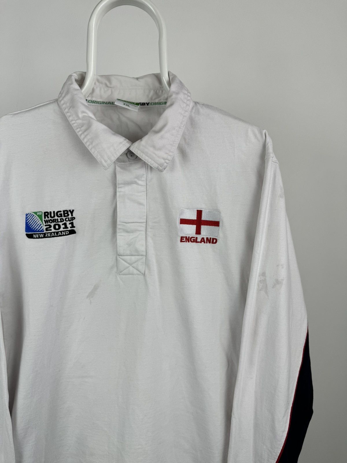 Vintage Rugby World Cup 2011 England Logo Long Sleeve Shirt Size US XXL / EU 58 / 5 - 2 Thumbnail