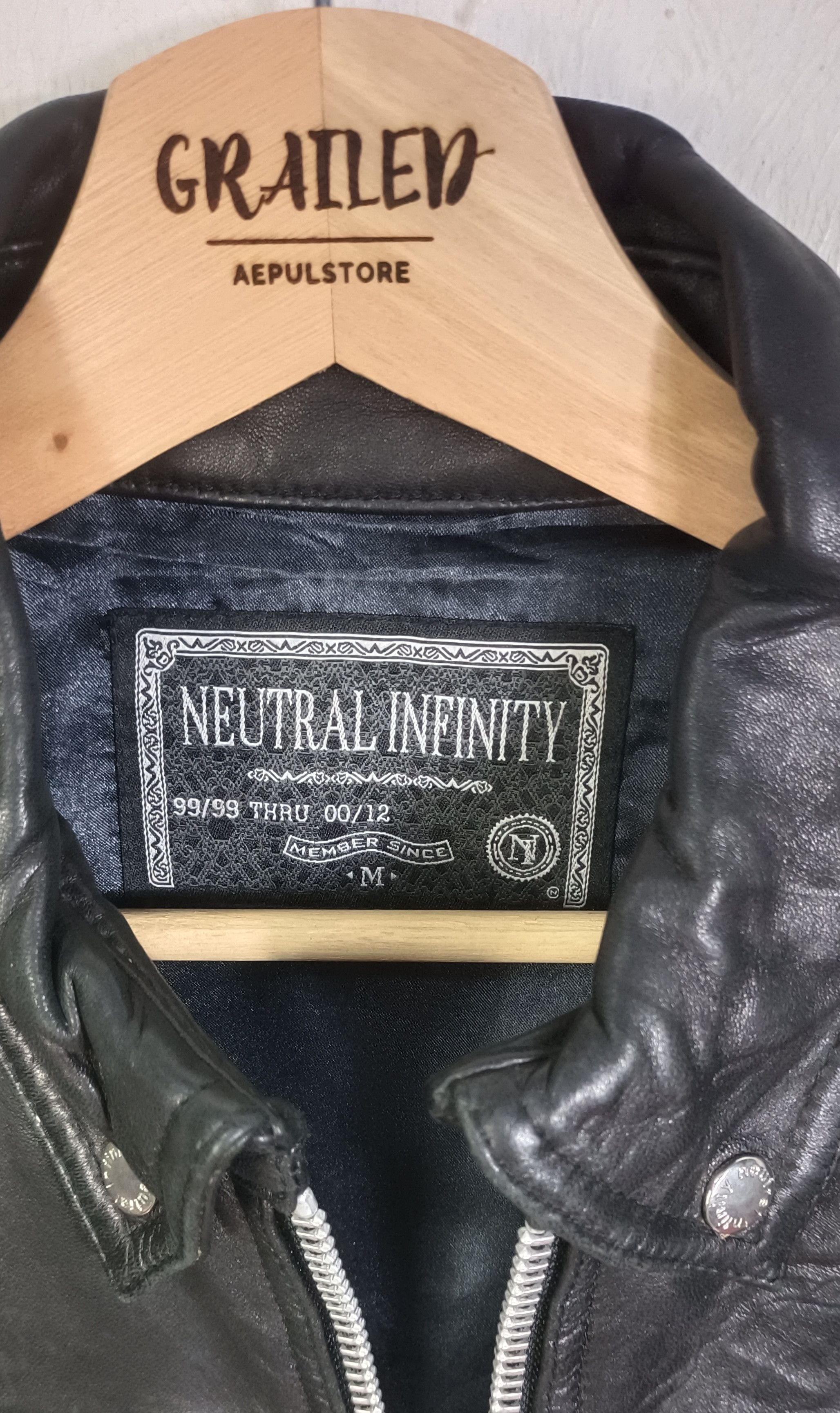 Japanese Brand Neutral Infinity Learther Men Jacket Size US M / EU 48-50 / 2 - 6 Thumbnail