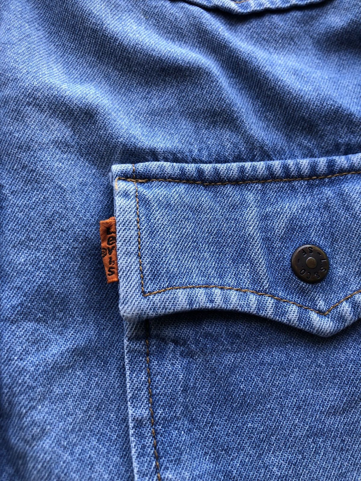 Levi's Very Rare Vintage Levi’s Orange Tab Jeans Shirt Streetwear Size US L / EU 52-54 / 3 - 11 Thumbnail
