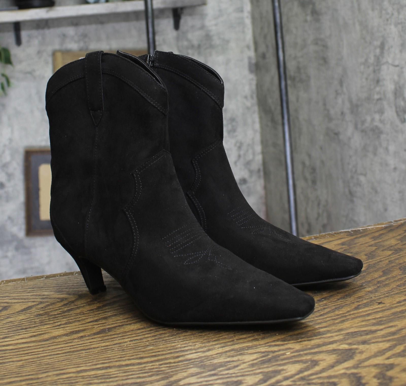 Other Inc International Concepts Booties Black Microsuede 10.5m Size US 10.5 / IT 40.5 - 1 Thumbnail