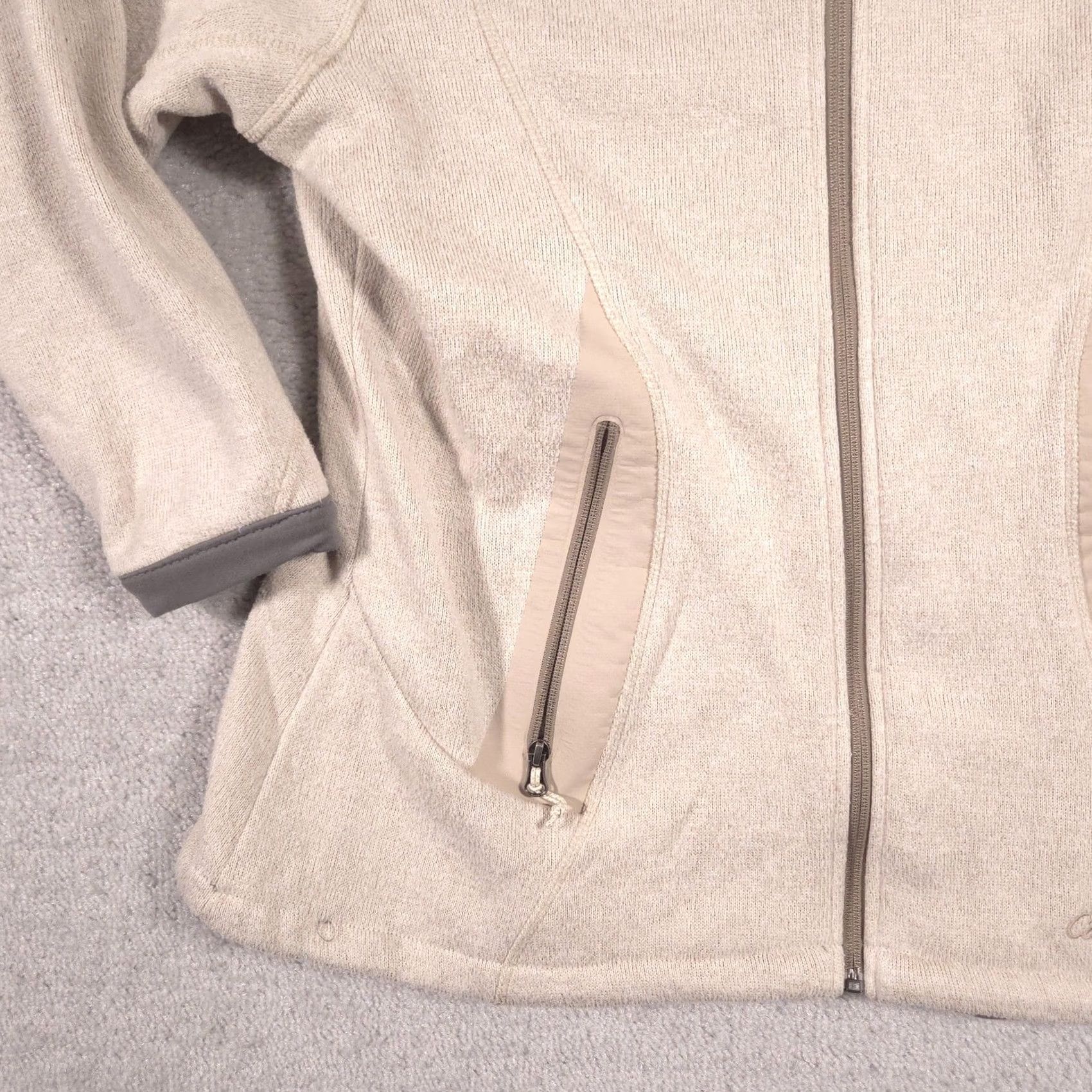 Vintage Cabela's Jacket Womens XL Beige Fleece Full Zip Pockets Outdoor Warm Size XL / US 12-14 / IT 48-50 - 5 Thumbnail