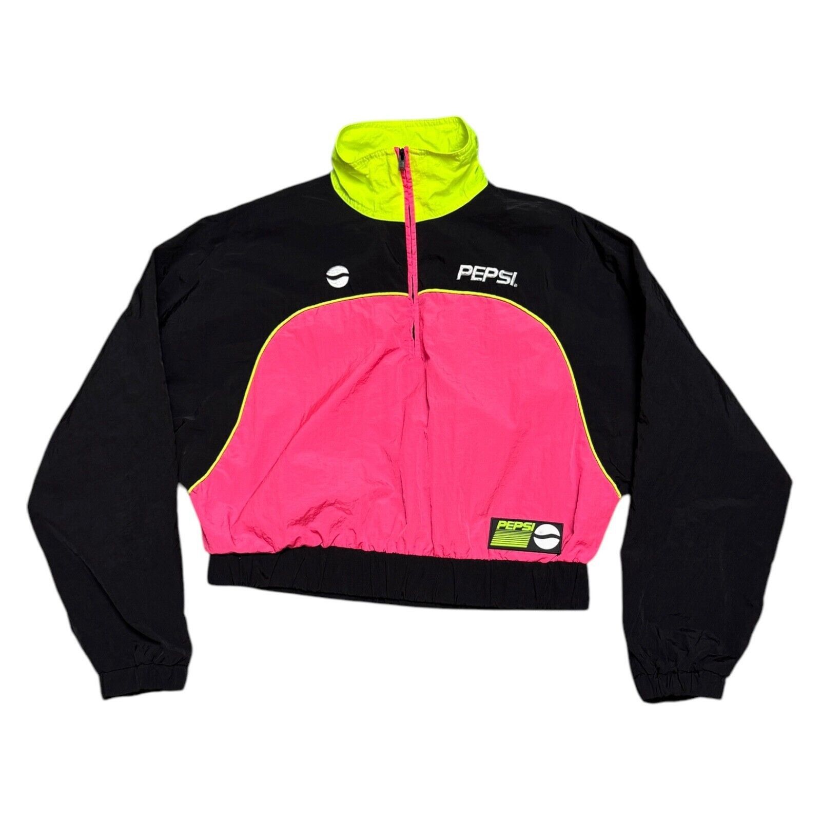 Forever 21 × Pepsi PEPSI x Forever 21 Collab Cropped Windbreaker Bright Jacket Size S / US 4 / IT 40 - 3 Thumbnail