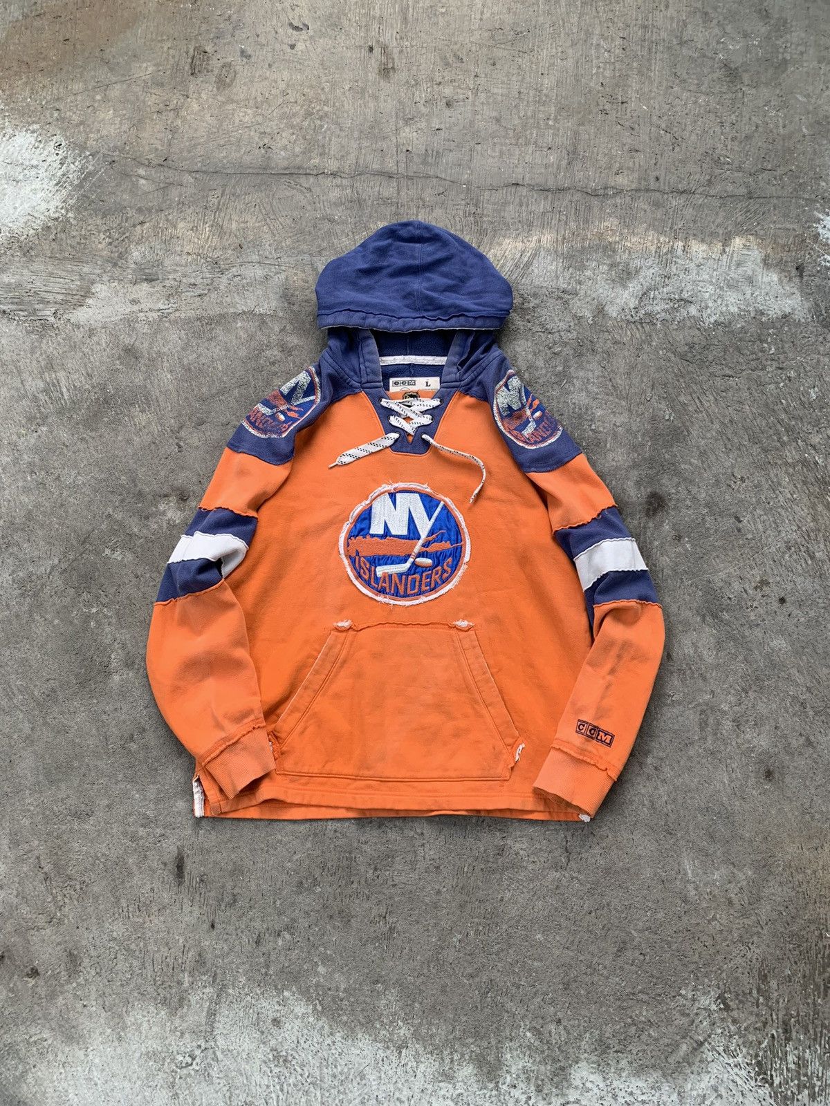 NHL Vintage 90s NHL NY Islanders Jersey Hoodie Size US XL / EU 56 / 4 - 1 Thumbnail