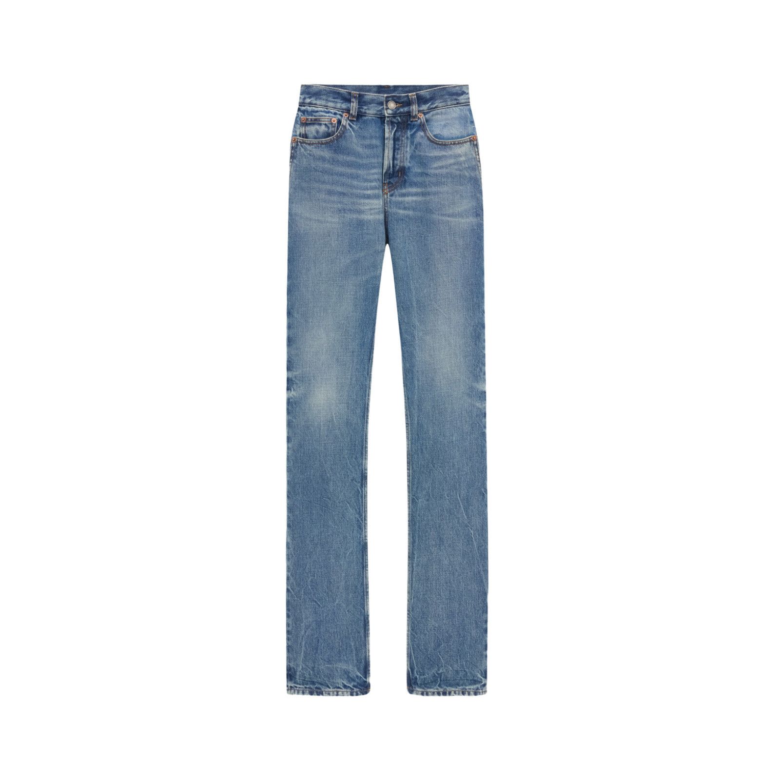SAINT LAURENT 90's $1050 Slim 50s Blue Denim Jeans New And A