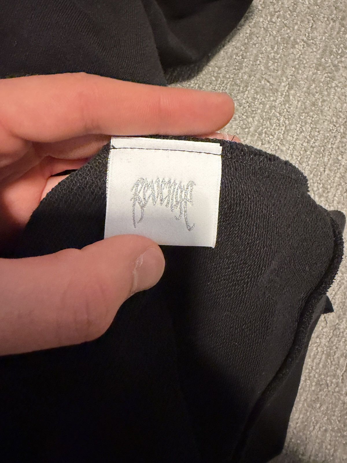 Revenge Revenge Black Zip Up Hoodie (Valentine’s Day Drop) Size US L / EU 52-54 / 3 - 8 Thumbnail