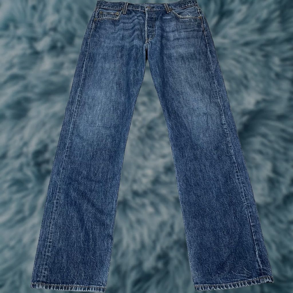 Levi's Levi's 501 Jeans 36X36 Medium Wash Distressed Pockets 2007 Date Good Condition Mens Jeans Straight Blue 501 Model Size US 36 / EU 52 - 1 Thumbnail