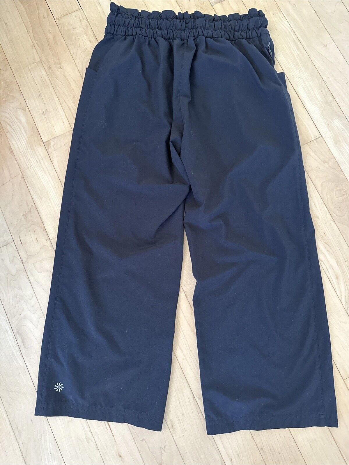 Designer Athleta Girls Black Active Pants 8 Size ONE SIZE - 3 Thumbnail