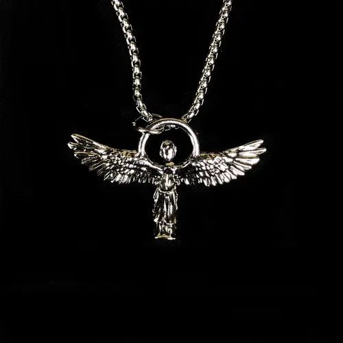 VIBE Angel Necklace Punk Chain Y2K Size ONE SIZE - 6 Thumbnail