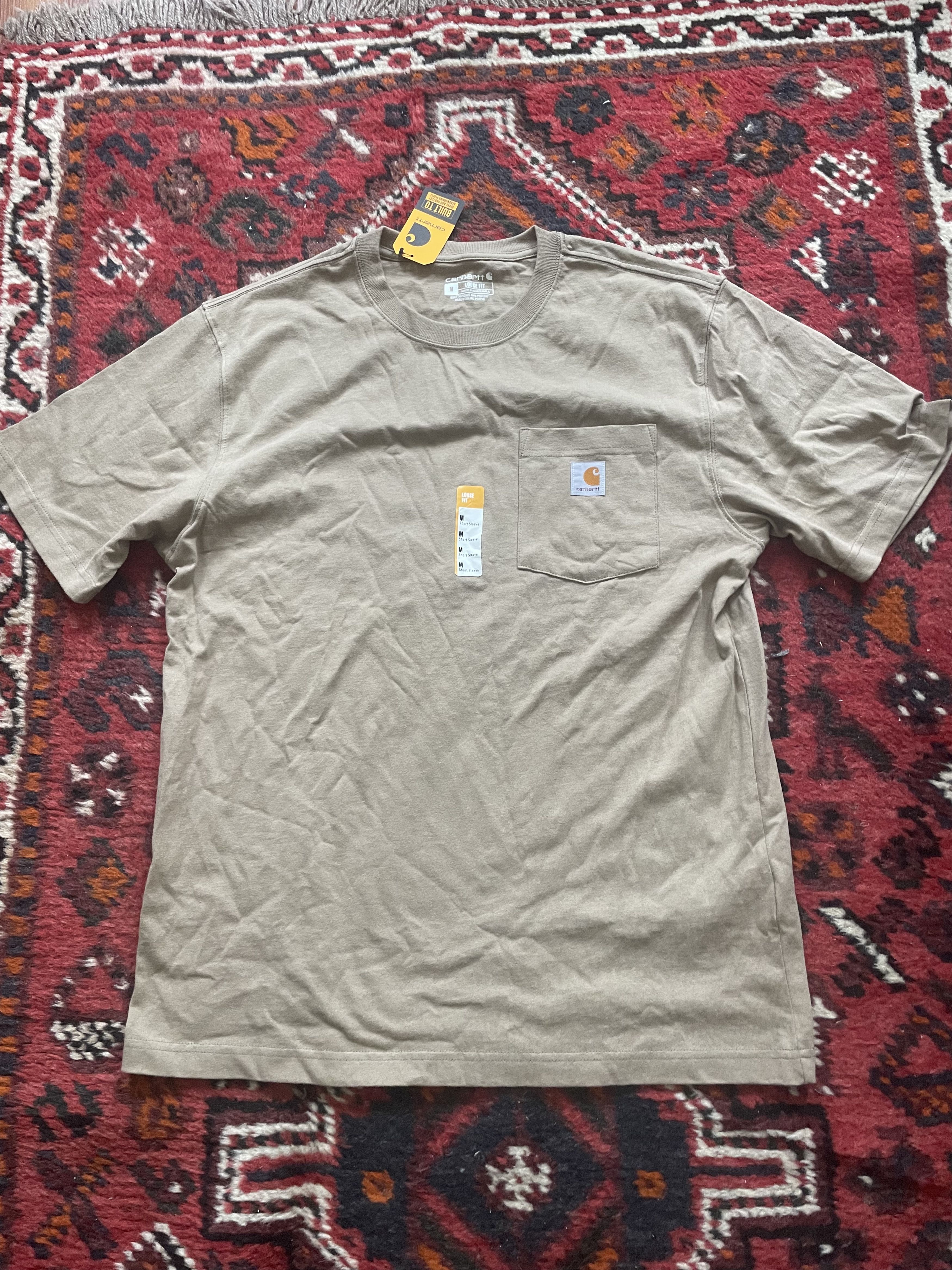 Carhartt Carhartt Pocket T-Shirt K87 DES - Sand Workwear Size US M / EU 48-50 / 2 - 1 Thumbnail