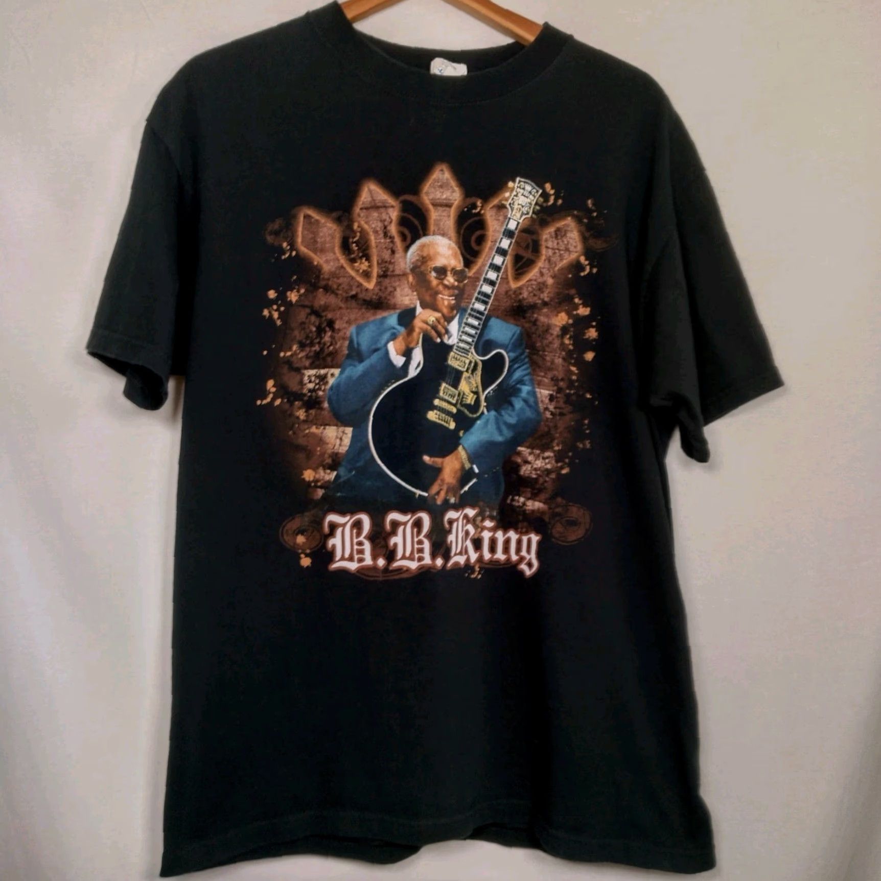Anvil VINTAGE BB King Shirt Men Large Black 2010 Tour T Music Blues Guitar Short Sleeve Crew Neck Mens Size US L / EU 52-54 / 3 - 2 Thumbnail