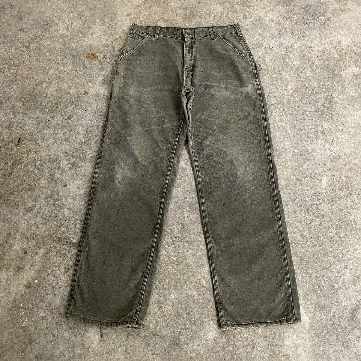 Carhartt Vintage Carhartt Blanket Lined Faded Carpenter Work Pants Size US 36 / EU 52 - 4 Thumbnail