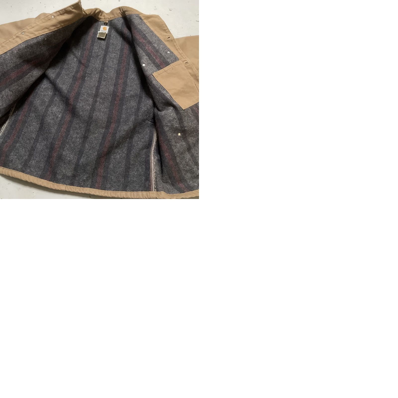 Carhartt VINTAGE Carhartt Jacket Canvas Chore Lined USA XL Unisex Adults Tan 90s Workwear Size US XL / EU 56 / 4 - 10 Thumbnail