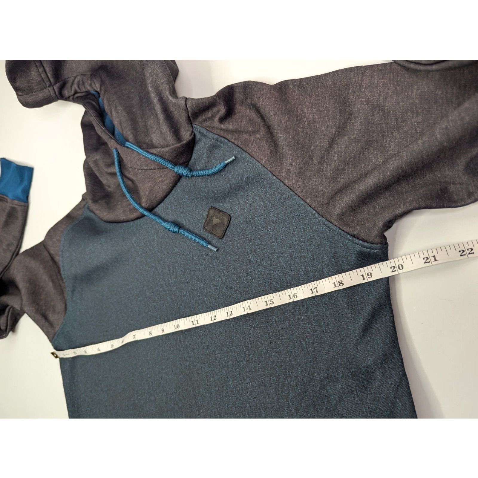 Burton Burton Hoodie Pullover Womens Large Blue Gray Fleece 100% Polyester Logo Hooded Hand Warmer Activewear Pullover Casual Street Style Size L / US 10 / IT 46 - 5 Thumbnail