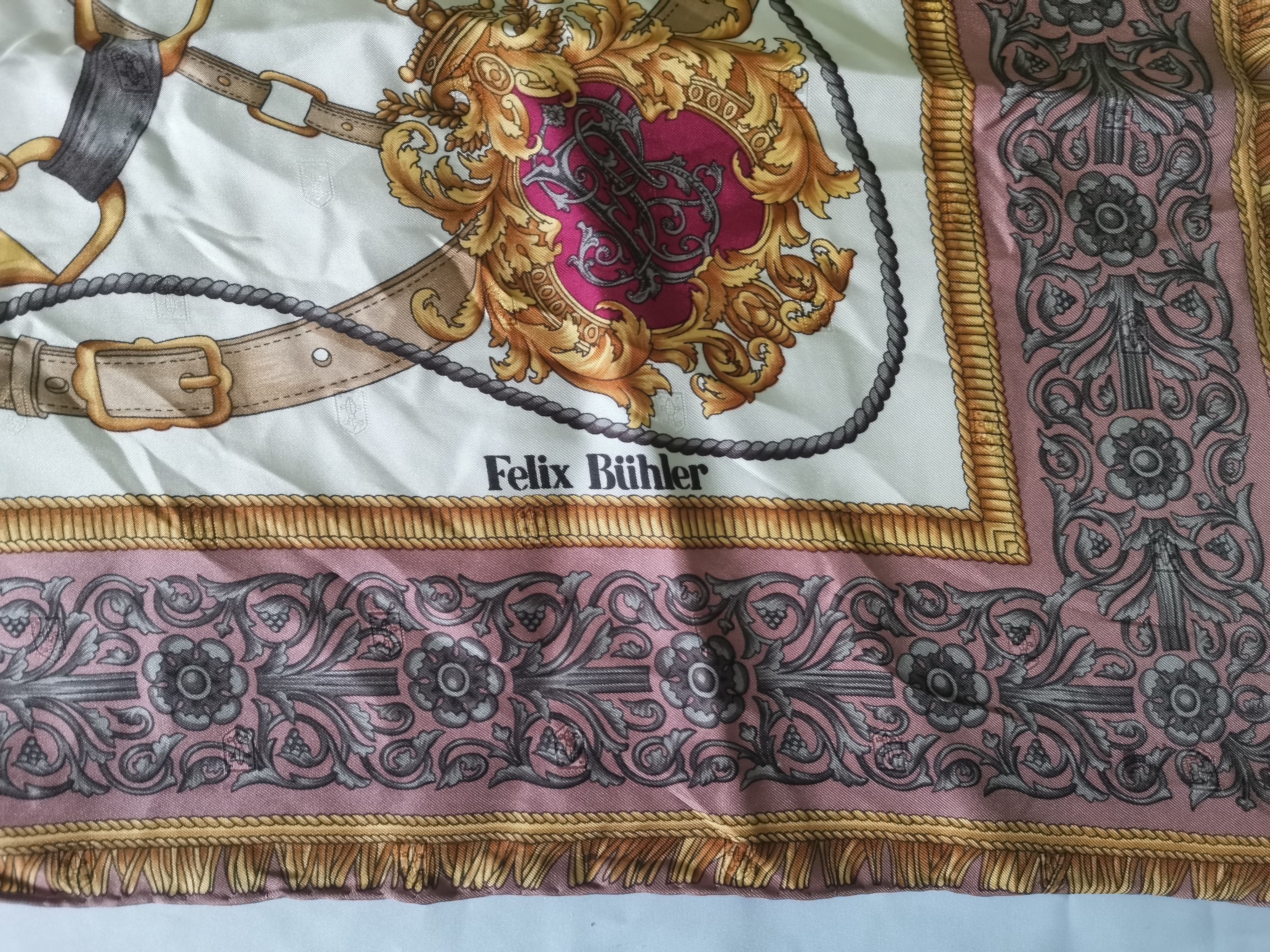 Designer × Vintage Rare Felix Buhler scarves luxury design Size ONE SIZE - 3 Thumbnail