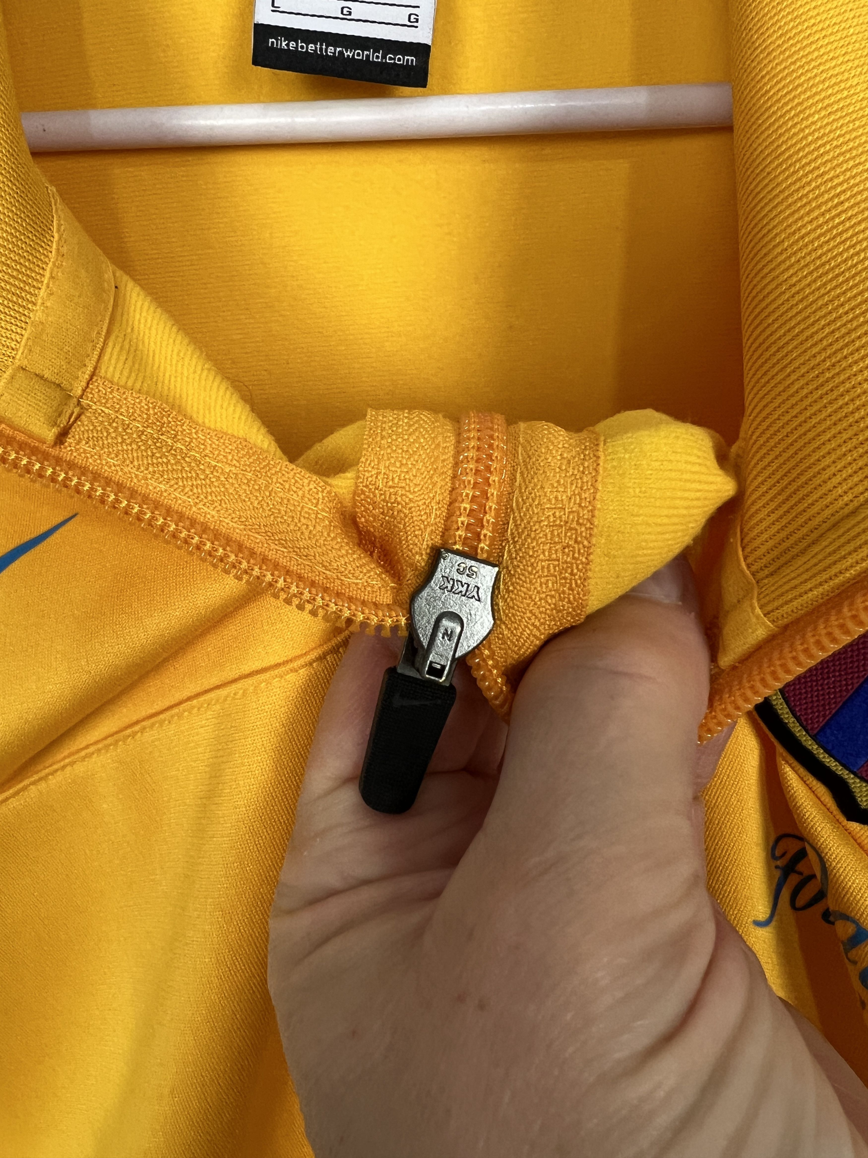 Nike Barcelona Football Jacket Soccer Track Top Maglia Rare Size US L / EU 52-54 / 3 - 4 Thumbnail