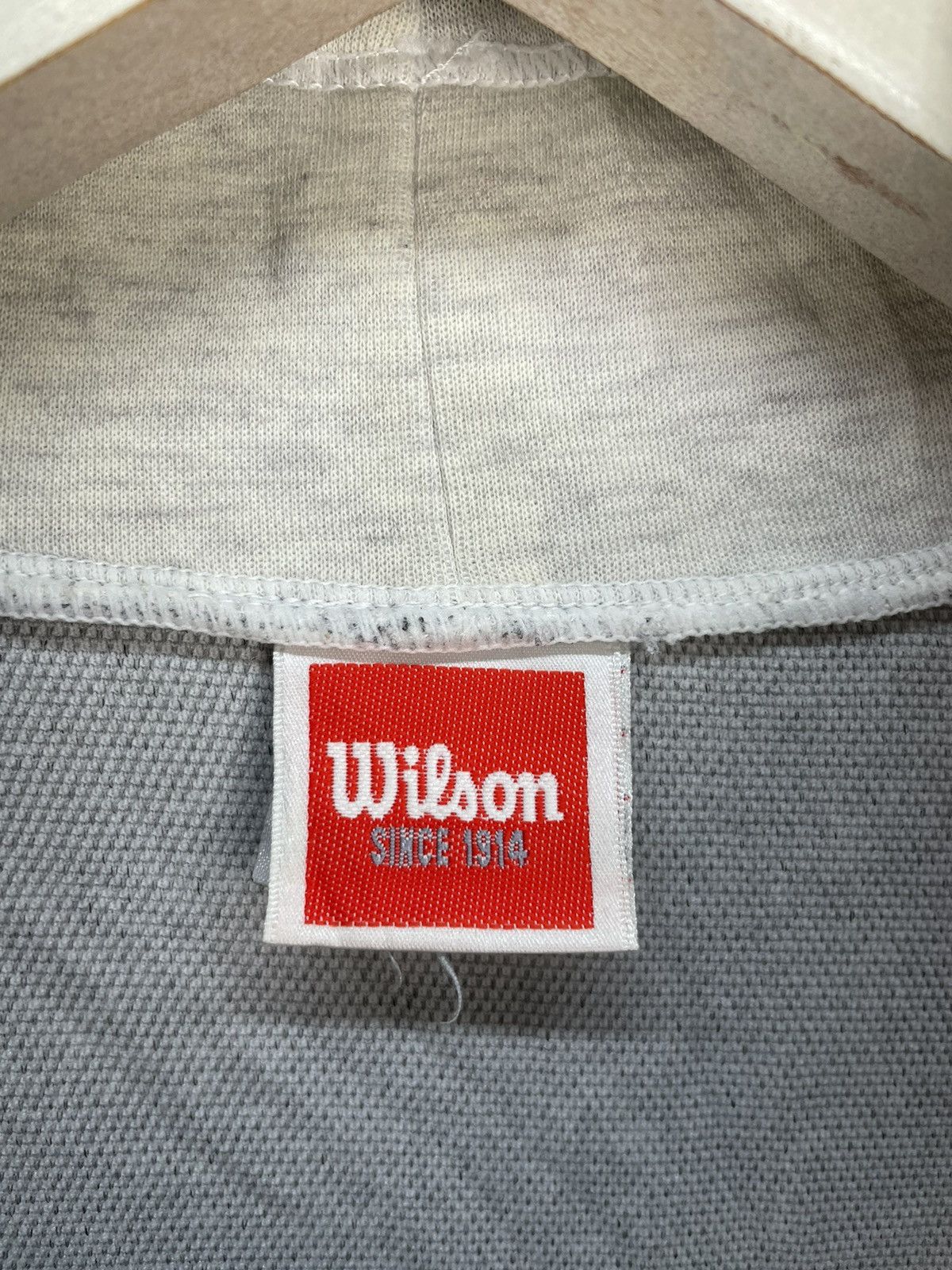 Vintage Vintage 90s Wilson big logo colour block sweatshirt Size US L / EU 52-54 / 3 - 5 Thumbnail