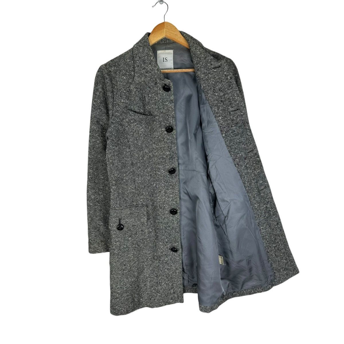 Issey Miyake × Japanese Brand × Sunao Kuwahara ☀️SUNAO KUWAHARA IS HERRINGBONE LONG JACKET Size M / US 6-8 / IT 42-44 - 6 Thumbnail