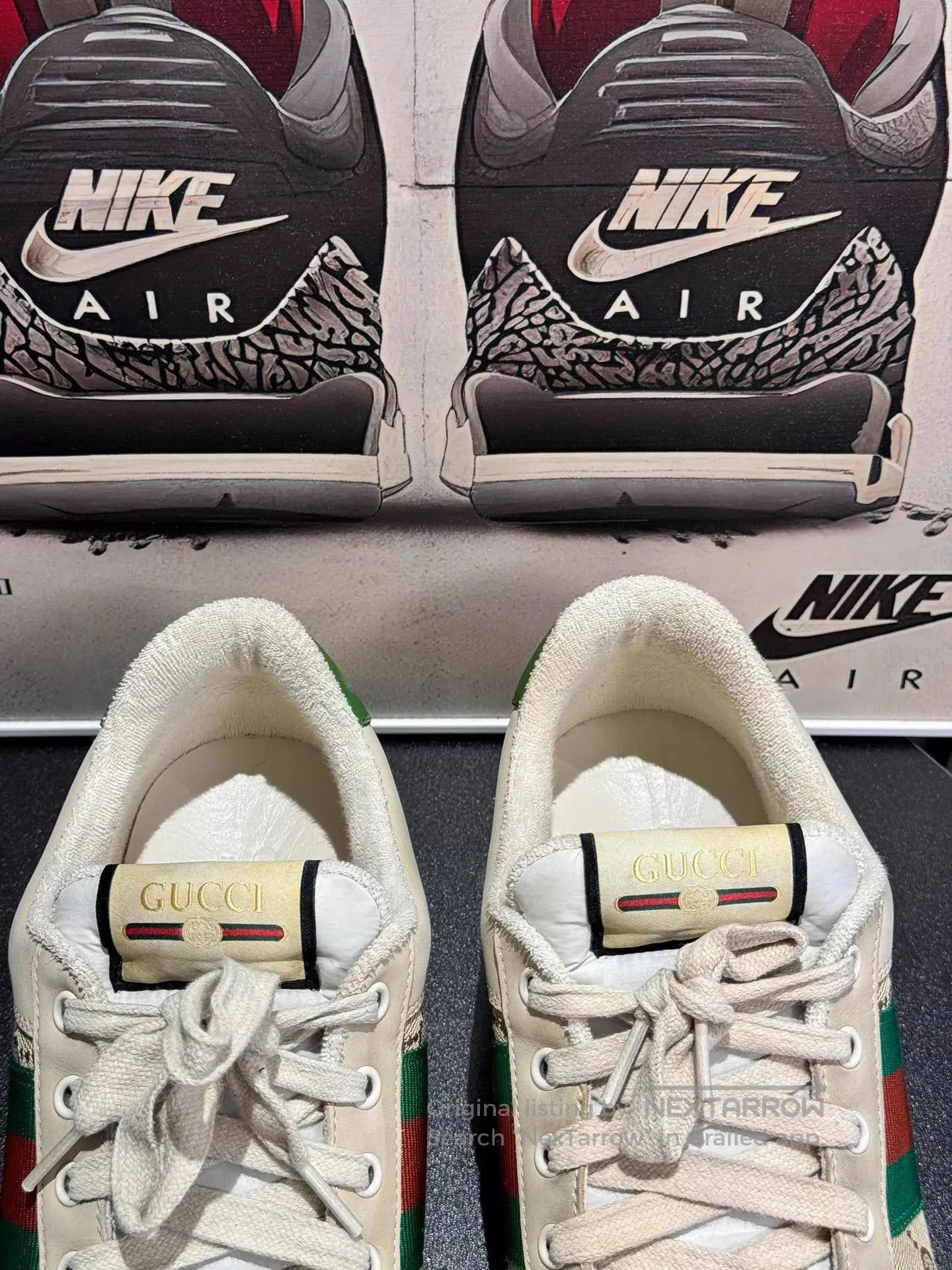 Gucci Multi Color Low-Top Sneakers Size 10.5. Size US 10.5 / EU 43-44 - 3 Thumbnail