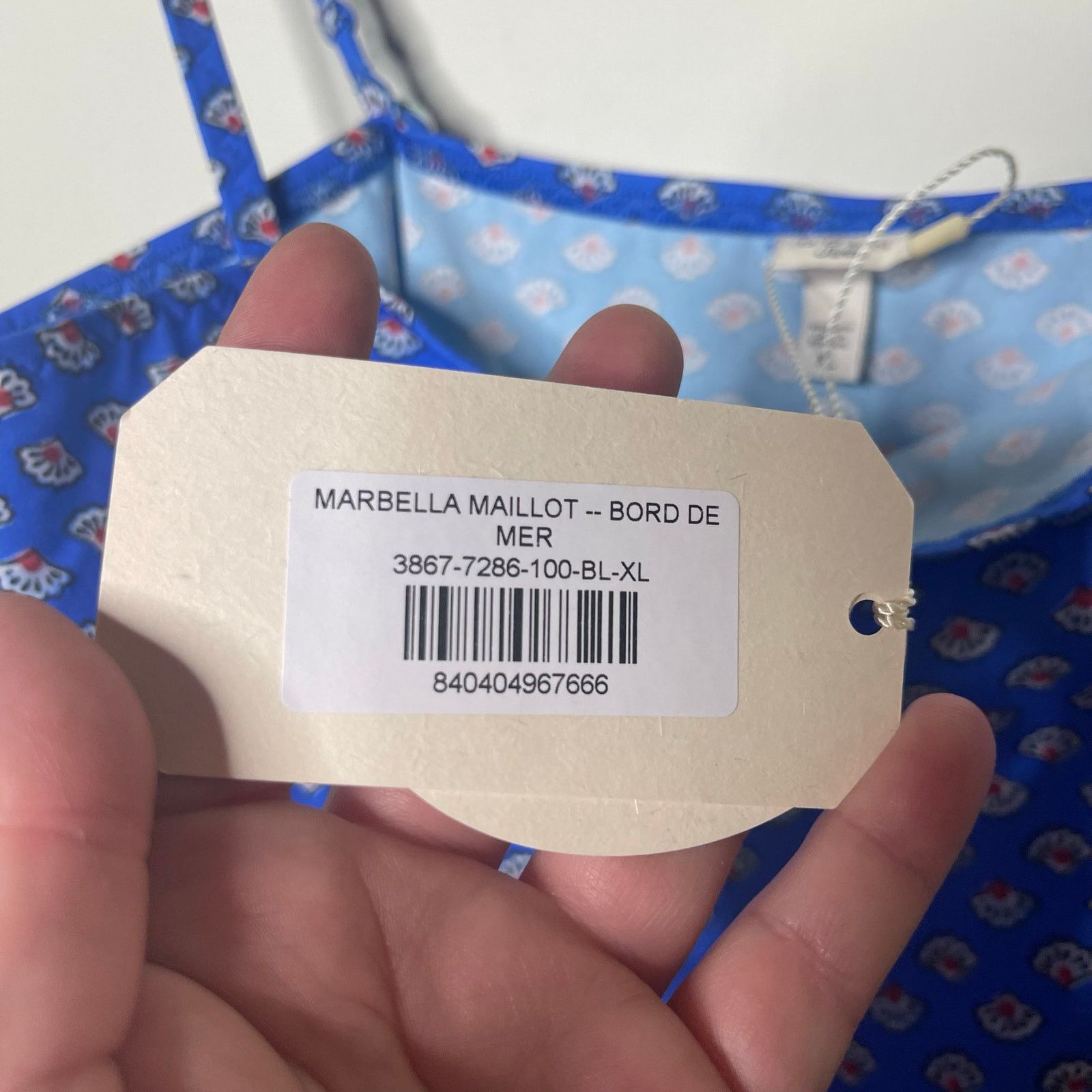 DOEN Doen Marbella Maillot one piece in blue shell XL Size ONE SIZE - 8 Thumbnail