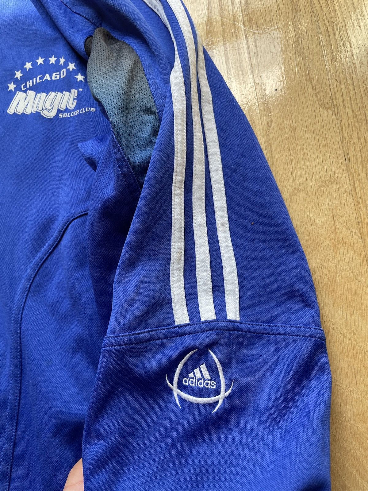 Adidas Vintage 00's Adidas Y2K Chicago Magic Track Jacket Blue Size US L / EU 52-54 / 3 - 3 Thumbnail