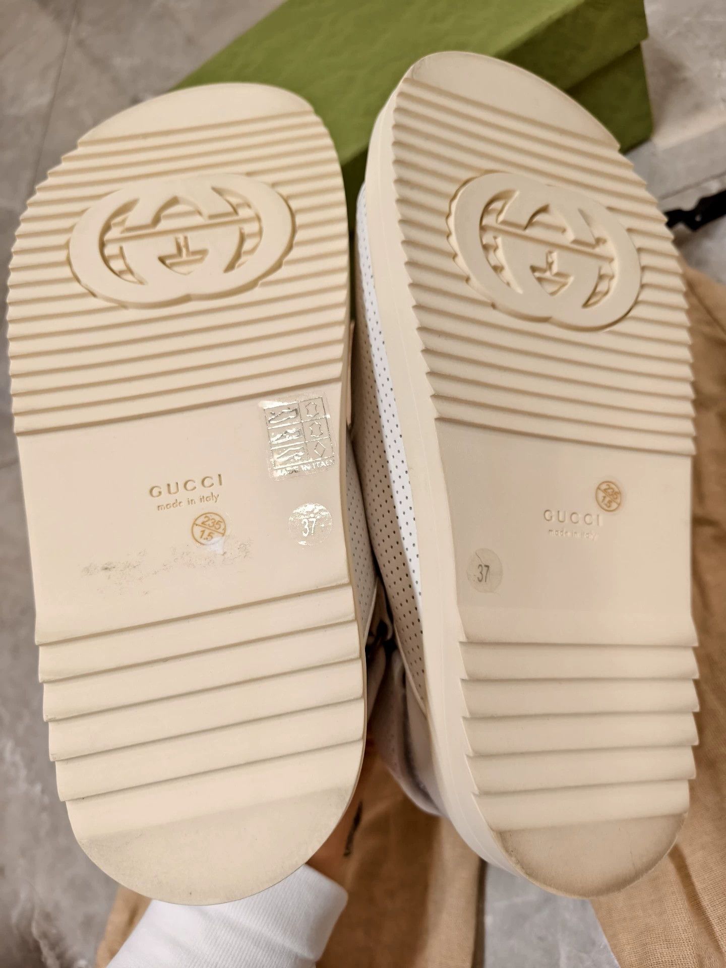 Gucci Gucci Women's White Sandals 37 EU New Authentic Size US 6.5 / IT 36.5 - 7 Thumbnail