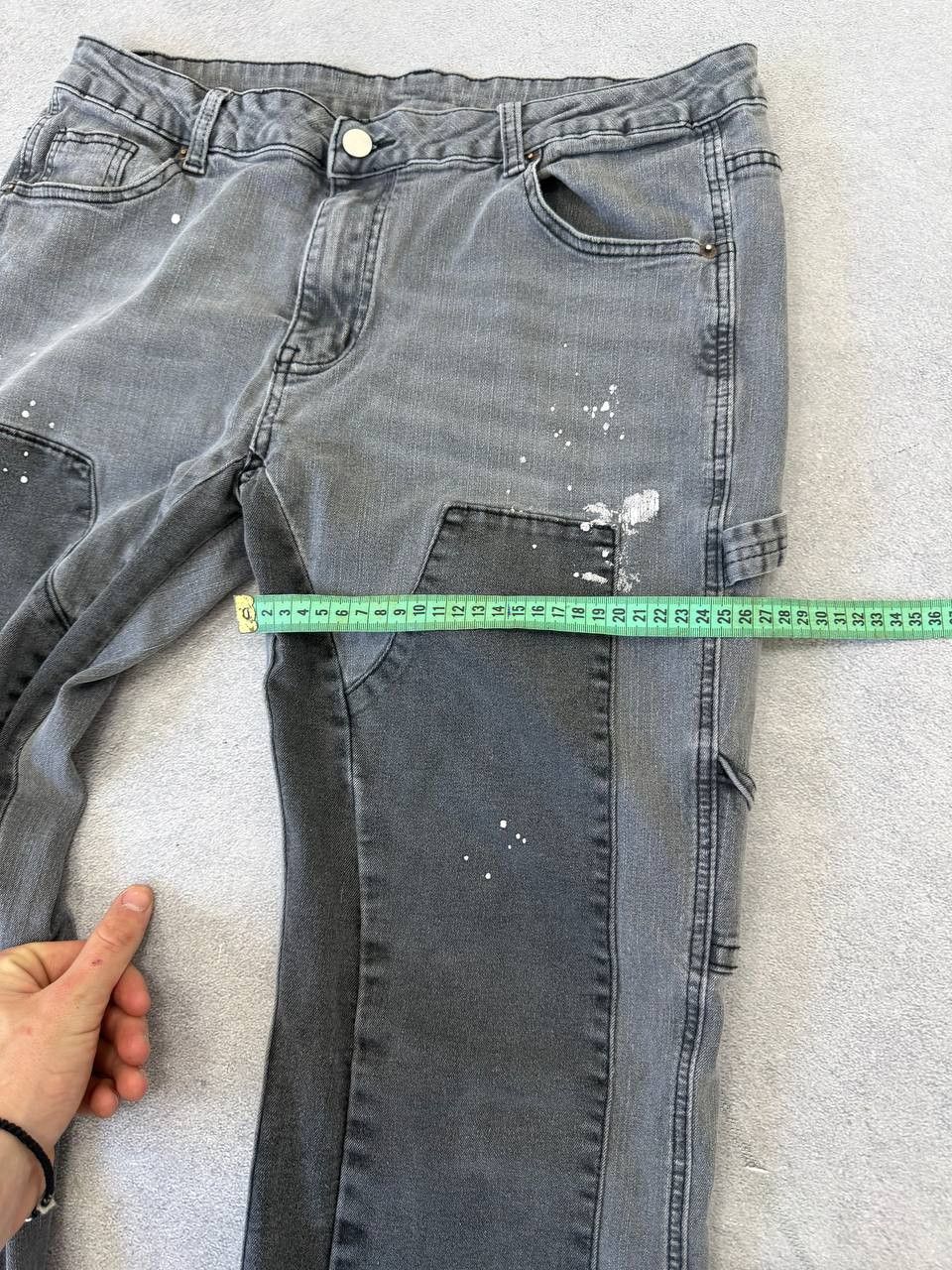 Tornado Mart Rare Japanese flared crazy pattern flared jeans tornado mart Size US 32 / EU 48 - 14 Thumbnail