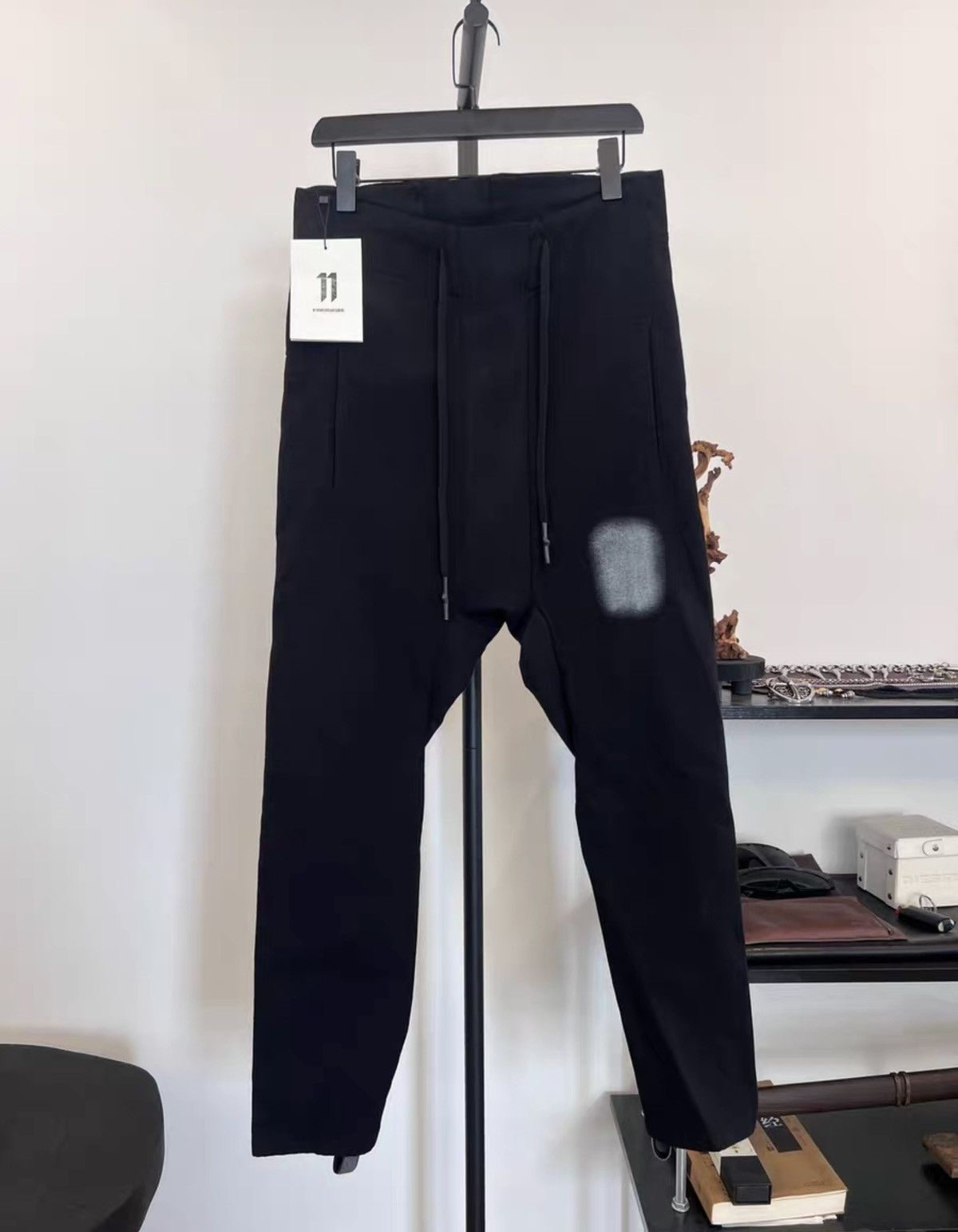 11 By Boris Bidjan Saberi 11ByBBS Splatter & Sanskrit Middle-Finger Print Pants Size US 32 / EU 48 - 2 Thumbnail